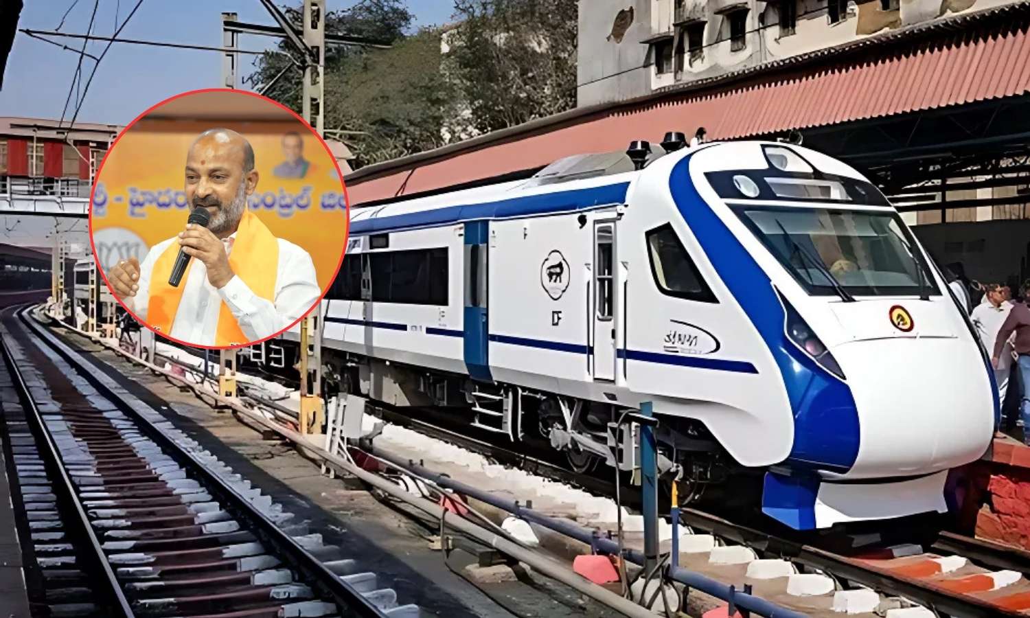 Bandi Sanjay launches the Vande Bharat train
