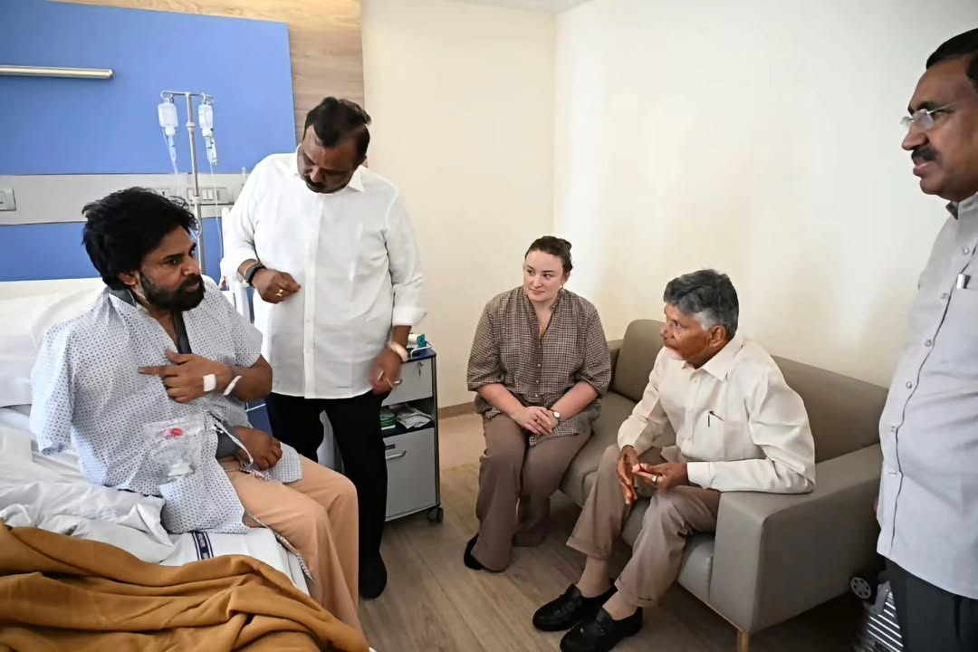 Chandrababu Naidu Visits Pawan Kalyan