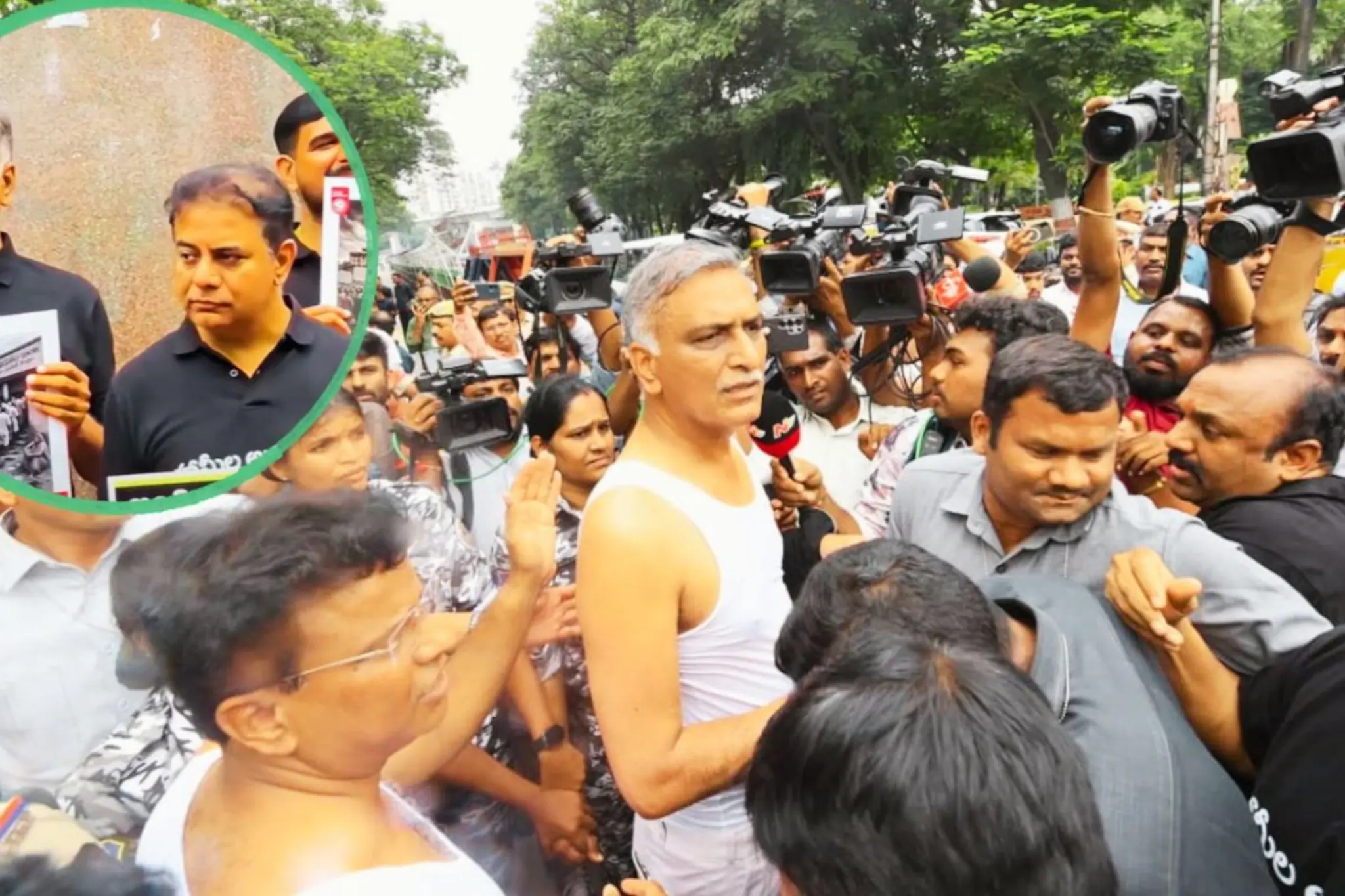 Ktr Harish Rao Brs Mlas Arrested