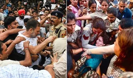 Delhi Police Fir Congress Protest