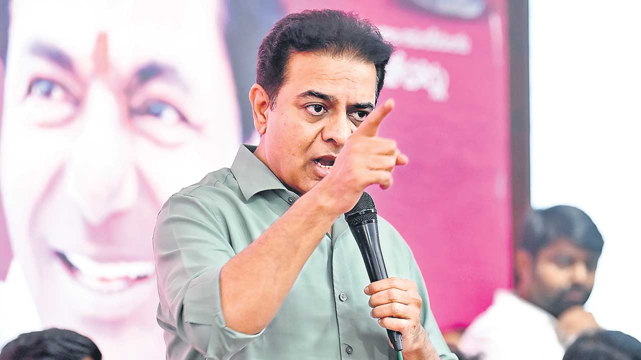 Ktr Blames Congress Government